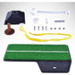 Portable Golf Putting Mat With Push Rod Trainer - 48X23Cm - Black