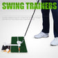 Portable Golf Putting Mat With Push Rod Trainer - 48X23Cm - Black