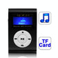 Lcd Mp3 Player With Tf / Micro Sd Slot & Metal Clip - Black