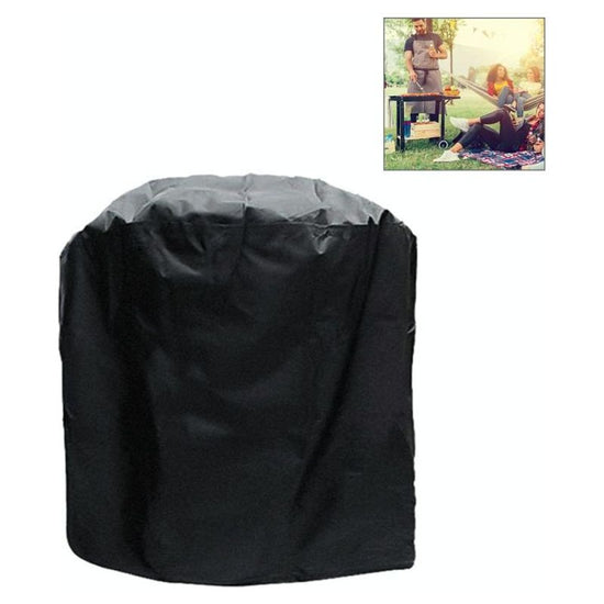 Waterproof Bbq Grill Cover - 210D Oxford Cloth Anti-Uv Dust-Proof 71X73Cm Black