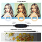 10.2 Ring Light with Monitor Clip & Usb 3 Modes Dual Colour Temperature Dimmable Curved Diffuse Vlogging Selfie Beauty Photography Video Lights Phone Clamp - Black