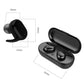 Waterproof Touch Wireless Bluetooth Earphones + Charging Box - Black