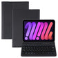Ultra-Thin Detachable Bluetooth Keyboard Leather Case For Ipad Mini 6 - Black