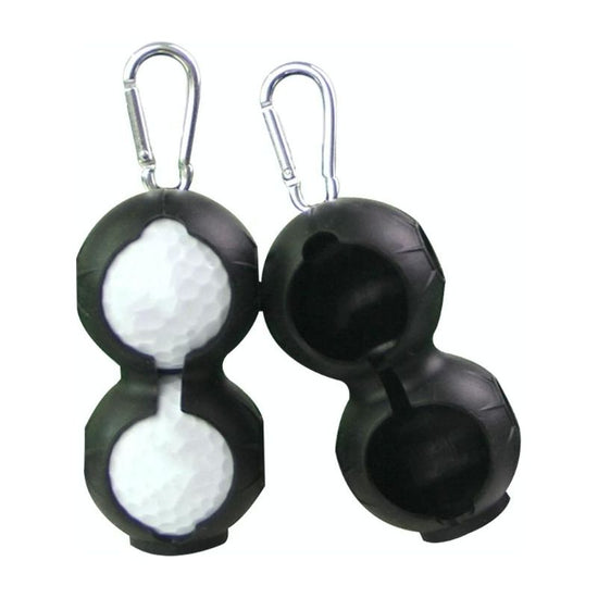 2-Pack Golf Silicone Double-Ball Protection Sleeves - Black