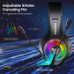 Adjustable Rgb Gaming Headset With Mic Black