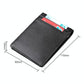 Anti-magnetic Leather Rfid Wallet - Sleek & Secure - Black
