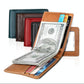 Anti-magnetic Leather Rfid Wallet - Sleek & Secure - Black