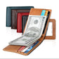 Anti-magnetic Leather Rfid Wallet - Sleek & Secure - Black