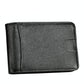 Leather Rfid Billfold Wallet - Mini Size - Black