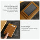 Leather Rfid Billfold Wallet - Mini Size - Black