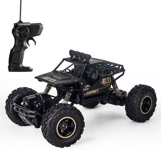 Large 1 16 Alloy Climbing Car - 28cm Remote Control Toy for Cross-country Adventures - Black