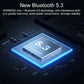 Wireless Bluetooth 5.0 Earphones with Led Display - Black
