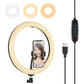 30Cm Usb Dual Colour Led Ring Light With Phone Clamp