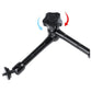Adjustable Magic Arm With Phone Clamp & Large Claws - 11 Inch Black