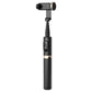Reinforced Bluetooth Remote Control Selfie Stick with Hidden Design - Black