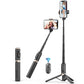 Reinforced Bluetooth Remote Control Selfie Stick with Hidden Design - Black