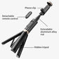 Reinforced Bluetooth Remote Control Selfie Stick with Hidden Design - Black