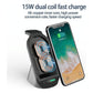 3 In 1 Wireless Charger For Iphone Apple Watch Airpods & Android Black
