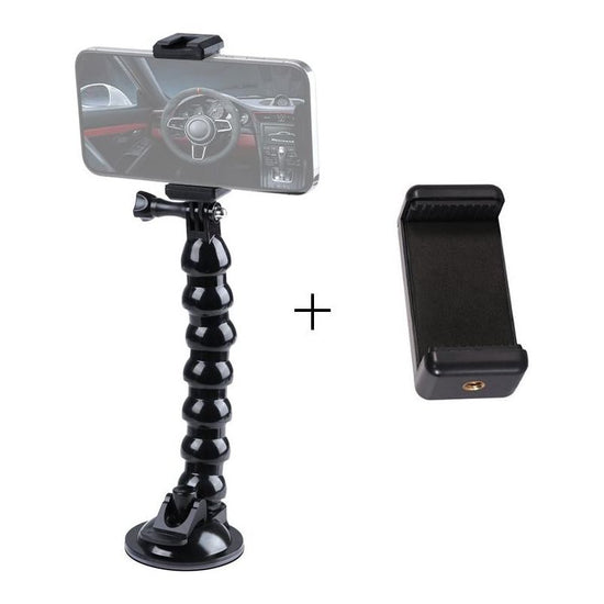 Flexible Suction Cup Mount With Phone Clamp - 1 / 4 Jaws