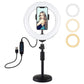 7.9 Led Ring Light With Usb 3 Modes Dual Colour Phone Clamp