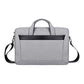 Expandable Laptop Bag - Waterproof Oxford Cloth Detachable Shoulder Strap - Black