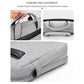 Expandable Laptop Bag - Waterproof Oxford Cloth Detachable Shoulder Strap - Black