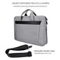 Expandable Laptop Bag - Waterproof Oxford Cloth Detachable Shoulder Strap - Black