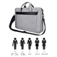 Expandable Laptop Bag - Waterproof Oxford Cloth Detachable Shoulder Strap - Black