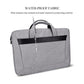 Expandable Laptop Bag - Waterproof Oxford Cloth Detachable Shoulder Strap - Black