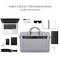 Expandable Laptop Bag - Waterproof Oxford Cloth Detachable Shoulder Strap - Black