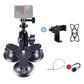 Triangle Suction Cup Mount For Gopro With Tripod Adapter And Phone Clamp