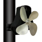 4-Blade Heat Powered Fireplace Stove Fan - Aluminum