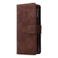 Frosted Leather Zip Wallet for Samsung Galaxy z Fold 4 - Compact and Stylish - Blue