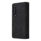 Frosted Leather Zip Wallet for Samsung Galaxy z Fold 4 - Compact and Stylish - Blue