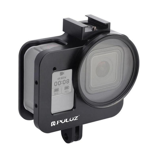 Aluminum Protective Cage With 52Mm Uv Lens For Gopro Hero8