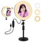 7.9 Dual-Colour Led Ring Light With Desktop Mount And Phone Clamp