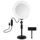 7.9 Dual-Colour Led Ring Light With Desktop Mount And Phone Clamp