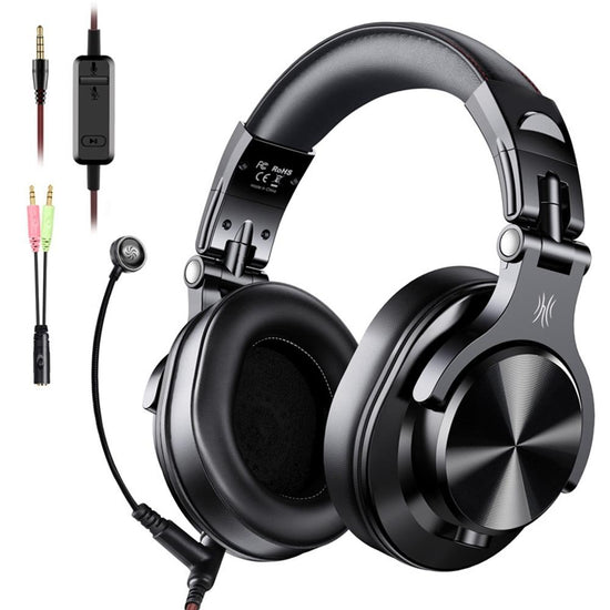 Noise-Cancelling Headset With Mic - Black