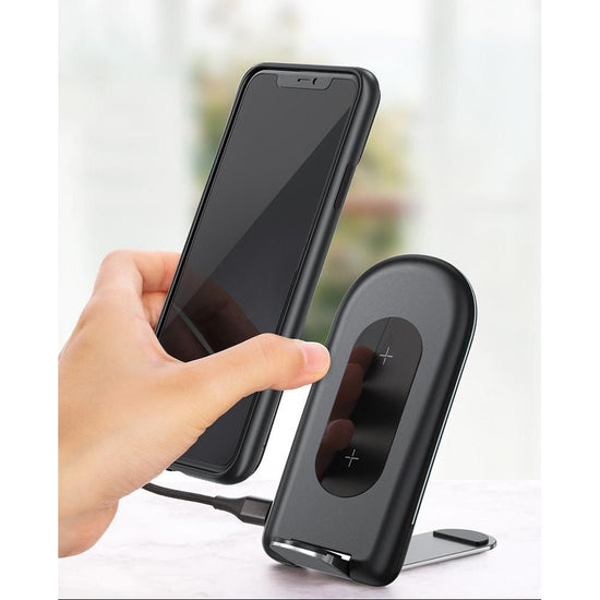 Foldable 15W Wireless Charger For Mobile Phones Black