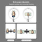 11.8 Led Ring Light Kit with Tripod & Dual Phone Brackets - 3 Modes Dual Colour Temperature Curved Surface Type-c - Black