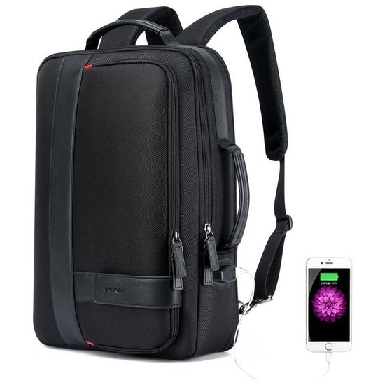 Large Capacity Business Laptop Backpack With Usb - Breathable Black 29X16X44Cm