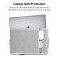 14-15 Inch Laptop Sleeve Briefcase With Zipper And Handle - Gray Blue
