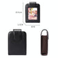 Women Vertical Cowhide Leather Rfid Wallet - Sapphire Blue