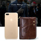Men Leather Rfid Wallet - Antimagnetic - Yellowish-Brown