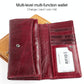 Versatile Retro Leather Rfid Lady Wallet - Yellowish-Brown