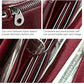 Versatile Retro Leather Rfid Lady Wallet - Yellowish-Brown