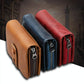 Zip Rfid Crazy Horse Leather Wallet - Brown - Yellowish-Brown