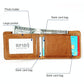 Leather Rfid Billfold Wallet - Mini Size - Yellowish-Brown