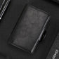Leather Rfid Blocking Card Wallet - Multi-functional - Coffee