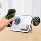 15W 3 In 1 Magnetic Led Makeup Mirror Charger - Black